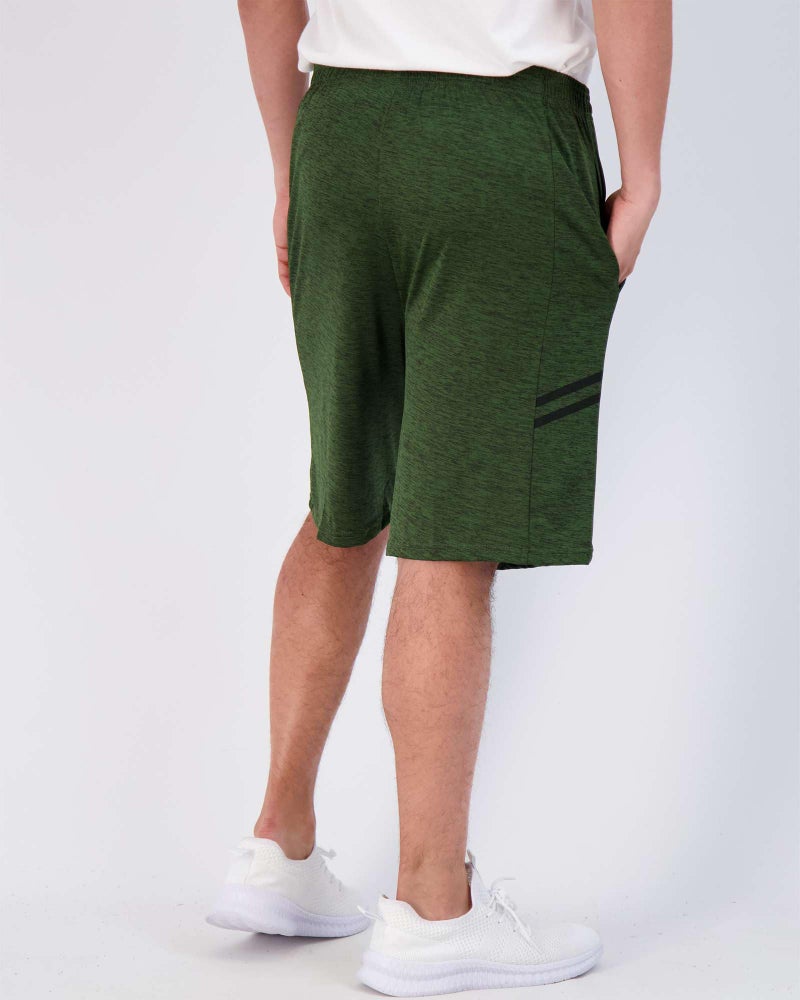 REALESSENTIALS Real Essentials Menâ€™s 5 Pack: 9" Dry-Fit Shorts â€“ Athletic Gym, Workout, Basketball, Running, Casual Lounge Active Pockets, Set 8, M - Image 3